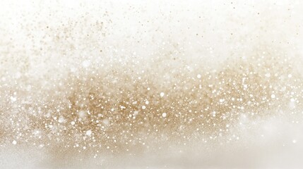 Soft Gold Glitter Sparkles on Beige Background for Celebrations