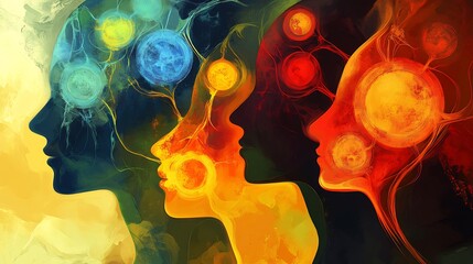Interconnected emotional cycles illustrate process of psychological growth and the development of emotional intelligence capturing continuous inner evolution