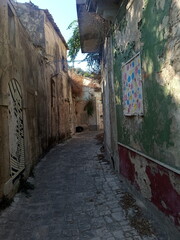Fototapeta premium narrow street in the old city