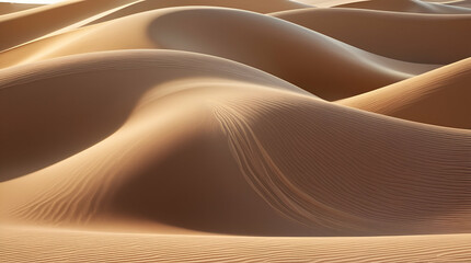 Minimalist Desert Landscape Abstract with Soft Golden Tones – High-Resolution