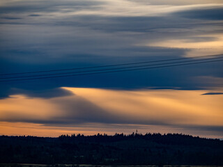 Wolkenhimmel am Abend