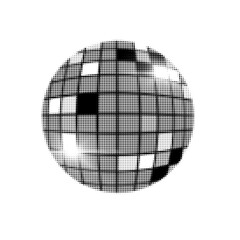 Halftone discoball 