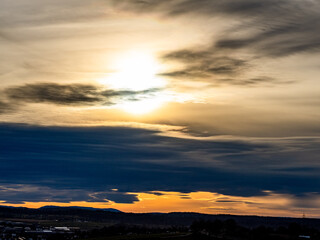 Wolkenhimmel am Abend