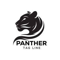 panther silhouette vector clip art logo © MdBadal
