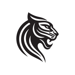 panther silhouette vector clip art logo