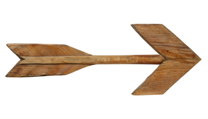 wooden arrow sign isolated background rustic natural directional handmade decor navigation pointer wooden art piece
