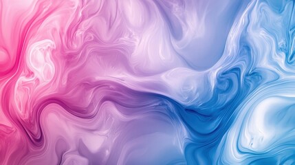 Abstract Fluid Art with Swirling Pink, Purple, and Blue Gradient Texture