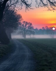 Fototapeta premium sunrise in the forest