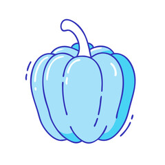 bell pepper icon, bell pepper vector illustration-simple illustration of bell pepper, perfect for bell pepper logos and icons