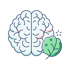 brain food icon, brain food vector illustration-simple illustration of brain food, perfect for brain food logos and icons