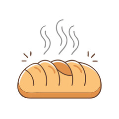 bread icon, bread vector illustration-simple illustration of bread, perfect for bread logos and icons