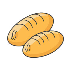 bread icon, bread vector illustration-simple illustration of bread, perfect for bread logos and icons