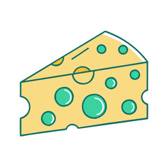 cheese icon, cheese vector illustration-simple illustration of cheese, perfect for cheese logos and icons