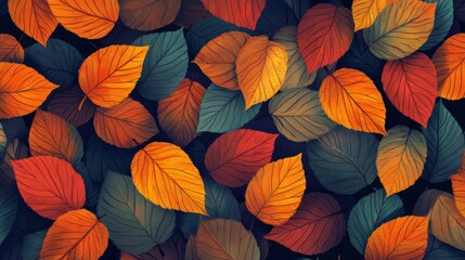 Fototapeta premium Make a Professional Leaf Pattern Background Vector