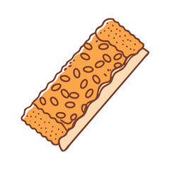 granola bar icon, granola bar vector illustration-simple illustration of granola bar, perfect for granola bar logos and icons