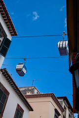 Funicular above the houses, Funchal, Madeira