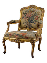 Ornate Beauvais Tapestry Armchair ornate frame