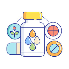 multivitamin icon, multivitamin vector illustration-simple illustration of multivitamin, perfect for multivitamin logos and icons