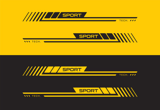 one color stripe custom car and print for t shirt racing.