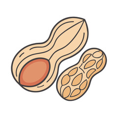peanut icon, peanut vector illustration-simple illustration of peanut, perfect for peanut logos and icons