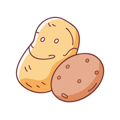 potato icon, potato vector illustration-simple illustration of potato, perfect for potato logos and icons