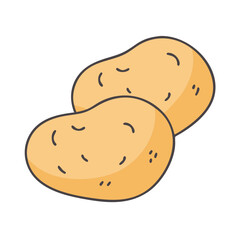 potato icon, potato vector illustration-simple illustration of potato, perfect for potato logos and icons