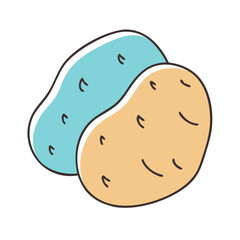 potato icon, potato vector illustration-simple illustration of potato, perfect for potato logos and icons