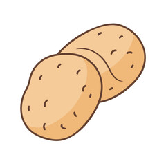potato icon, potato vector illustration-simple illustration of potato, perfect for potato logos and icons