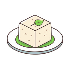 tofu icon, tofu vector illustration-simple illustration of tofu, perfect for tofu logos and icons