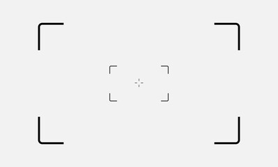 Camcorder. Video recording overlay with camcorder interface, showing REC icon, battery level, focus frame, and timer set to 00:00:00. Perfect for video editing, vlogging, and cinematic effects.