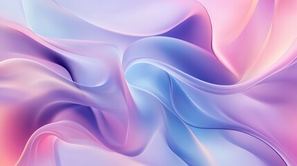Fototapeta premium Abstract Flowing Pastel Waves Background with Gradient Colors, Soft Curves and 3D Texture.