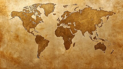 Fototapeta premium an outline of a world map as a subtle background, ideal for global data presentations.