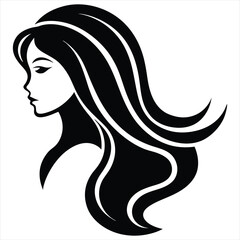 woman with long hair