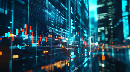 Predict forecast future growth rate of finance illustration 