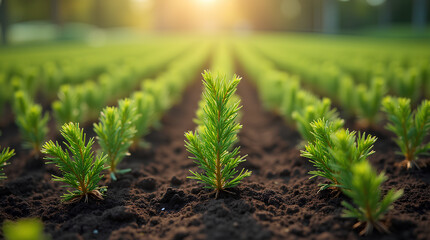 ecological awareness, young tree seedlings