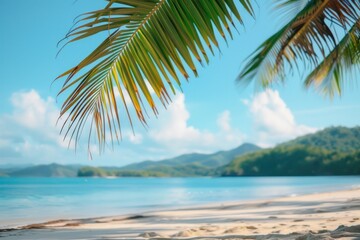 Fototapeta premium Beach landscape outdoors horizon.