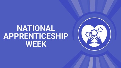 National Apprenticeship Week web banner design illustration 