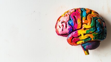 Colorful Brain Art Design