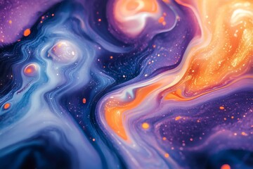 Colorful abstract swirls creating a stunning visual universe