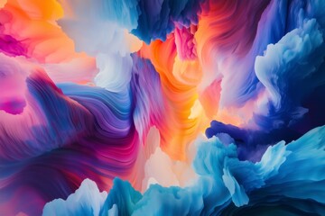 Colorful abstract background with swirling and flowing shapes