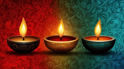 Diwali festival celebration indian homes graphic design colorful environment modern viewpoint festival theme
