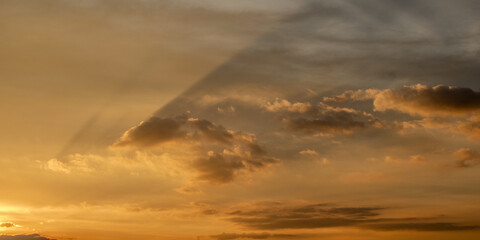 sunset in the sky