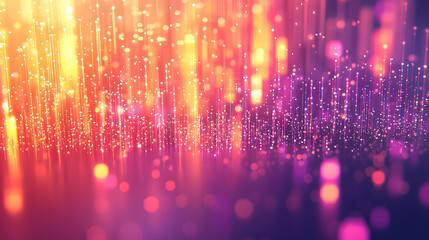 Abstract Sparkle: A vibrant abstract background of cascading shimmering particles, bursting with dynamic energy and radiating an optimistic aura in a palette of hot pink, fiery orange.