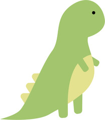 Cute Dinosaur Cartoon Illustration 