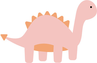 Cute Dinosaur Cartoon Illustration 