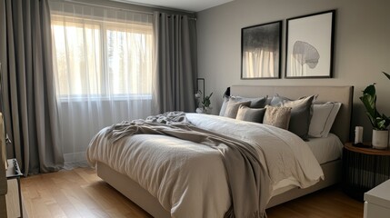 A Serene and Stylish Modern Bedroom Design
