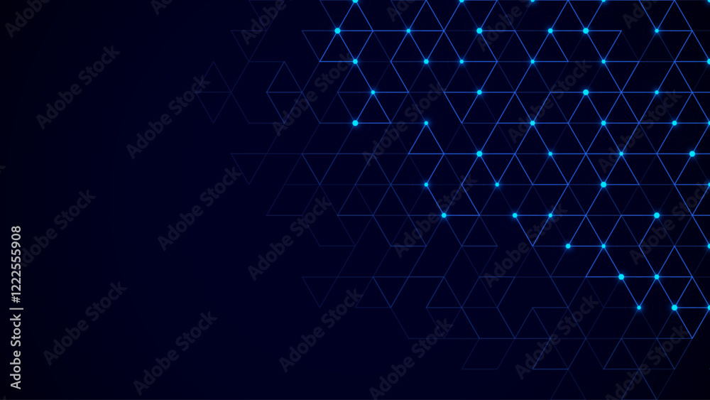Poster Technology design with abstract geometric background. Minimalistic vector texture with linear pattern