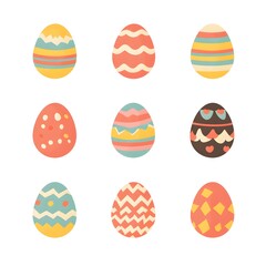 set of easter eggs