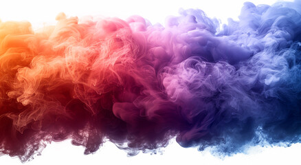 Fototapeta premium Vibrant Abstract Ink Mixing in Water, Gradient Colors