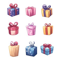 Fototapeta premium set of gift boxes